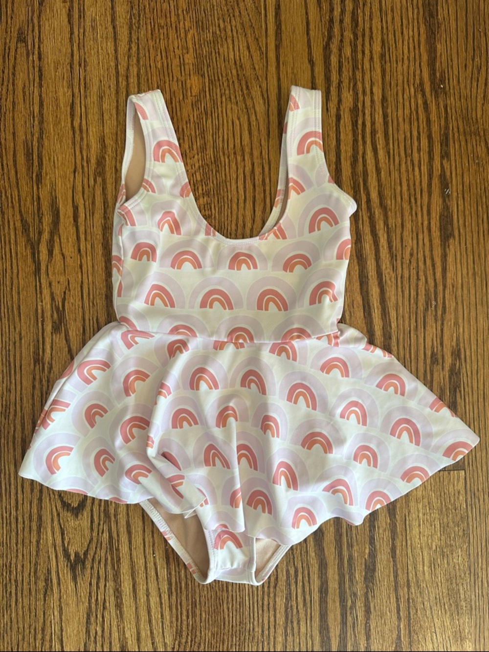 Kortni Jeane Skirted Rainbow One Piece